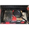 Image 1 : JOBSITE WORK BOX WITH ASSORTED CONTENTS
