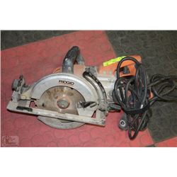 RIDGID WORM DRIVE CIRCULAR SAW