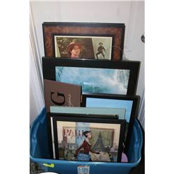 LOT OF 15 ESTATE PICTURES AND MIRRORS