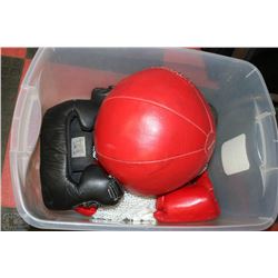 TOTE WITH BOXING GEAR