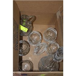 BOX OF ESTATE PINWHEEL CRYSTAL