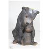 Image 1 : CERAMIC BEAR AND CUP FIGURINE