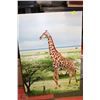 Image 1 : LARGE GIRAFFE PRINT ON CANVAS