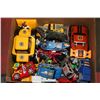 Image 1 : LARGE BOX OF KIDS CARS, TRUCKS,