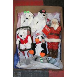 BOX W/COCA-COLA COLLECTIBLES INCL. TY'S