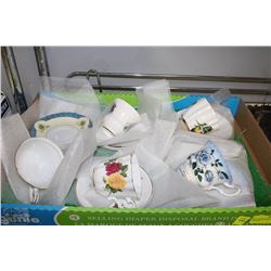 FLAT W/ESTATE FINE CHINA CUP & SAUCER