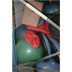 FITNESS STORE LOT OF APPROX. 30 YOGA BALLS