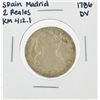 Image 1 : 1786 Spain Madrid 2 Reales Silver Coin KM 412.1