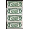 Image 2 : Lot of (4) 1953/A/B/C $2 Legal Tender Notes