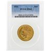 Image 1 : 1932 $10 Indian Head Eagle Gold Coin PCGS MS62