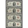 Image 1 : Lot of (4) 1953/A/B/C $2 Legal Tender Notes