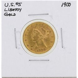 1900 $5 Liberty Head Half Eagle Gold Coin