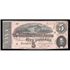 Image 1 : 1864 $5 The Confederate States of America Note