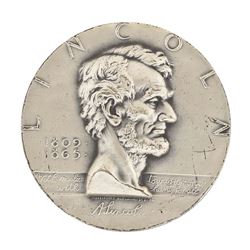 1963 Abraham Lincoln Medallic Art Co N.Y. 2.08 oz .999 Fine Silver Medal