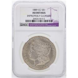 1889-CC $1 Morgan Silver Dollar Coin NGC AU Details