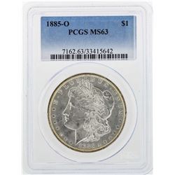 1885-O $1 Morgan Silver Dollar Coin PCGS MS63