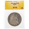 Image 1 : 1807-MO TH Mexico 8 Reales Silver Coin ANACS AU50