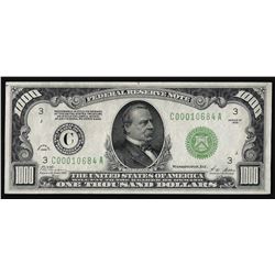 1928 $1,000 Federal Reserve Note Philadelphia Pennsylvania