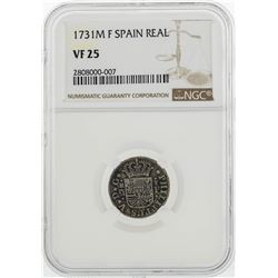 1731M F Spain Real Coin NGC VF25