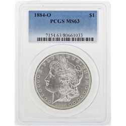 1884-O $1 Morgan Silver Dollar Coin PCGS MS63