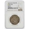 Image 1 : 1859/8 YB/Y Peru 50 Centimos Long Hair Coin NGC AU50