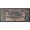 Image 1 : 1864 $10 The Confederate States of America Note