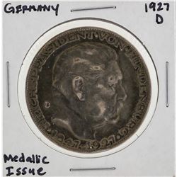 1927D Germany Medallic Issue Medal