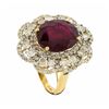 Image 4 : 14KT Yellow Gold 9.58ct Ruby and Diamond Ring