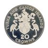 Image 2 : 1974 20 Crowns Turks and Caicos Island Coin