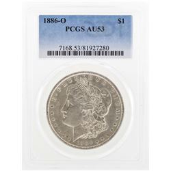 1886-O $1 Morgan Silver Dollar Coin PCGS AU53