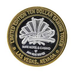 .999 Silver Rio Suite Hotel and Casino $10 Casino Gaming Token Limited Edition
