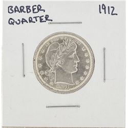 1912 Barber Silver Quarter BU