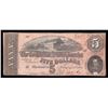 Image 1 : 1864 $5 The Confederate States of America Note