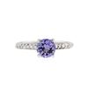 Image 2 : 14KT White Gold 1.30ct Tanzanite and Diamond Ring