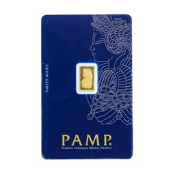 Suisse 1 Gram Fine Gold Pamp Gold Bar