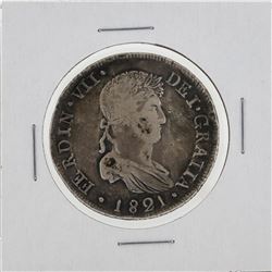 1821 DCG Mexico 8 Reales Silver Coin