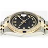 Image 2 : Rolex Mens Two Tone 14KT Yellow Gold Sapphire and Diamond Datejust Wristwatch