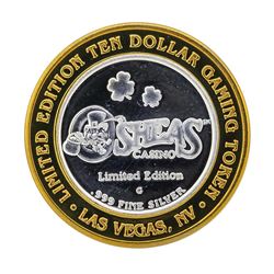 .999 Silver Osheas Casino $10 Casino Gaming Token Limited Edition