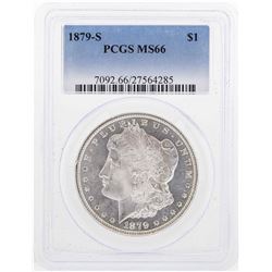 1879-S $1 Morgan Silver Dollar Coin PCGS MS66
