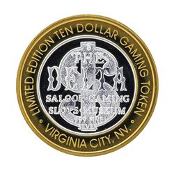 .999 Silver The Delta $10 Casino Gaming Token Limited Edition