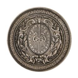 1907 Argentina Santa Fe Province Silver 4 oz Medal