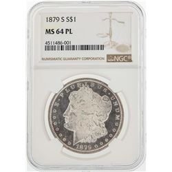 1879-S $1 Morgan Silver Dollar Coin NGC MS64PL