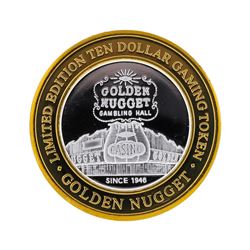 .999 Silver Golden Nugget Las Vegas $10 Casino Gaming Token Limited Edition
