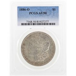 1886-O $1 Morgan Silver Dollar Coin PCGS AU50
