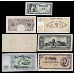 Lot of (7) Assorted Europe Notes