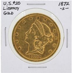 1872-S $20 Liberty Head Double Eagle Gold Coin
