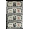 Image 1 : Lot of (4) 1953/A/B/C $2 Legal Tender Notes