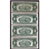Image 2 : Lot of (4) 1953/A/B/C $2 Legal Tender Notes