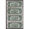 Image 2 : Lot of (4) 1953/A/B/C $2 Legal Tender Notes