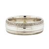 Image 1 : 14KT White Gold Mens Wedding Band